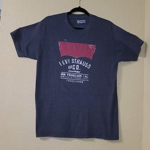 Levi's Trademark Tee Sz M Grey/Red